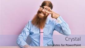  Presentation with irish - Theme having young-irish-redhead-man-wearing background and a light blue colored foreground