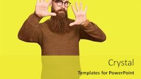  Presentation with irish - Slide set featuring young-irish-redhead-man-wearing background and a yellow colored foreground