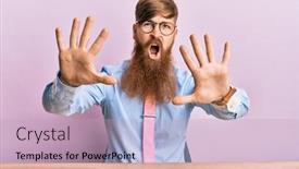  Presentation with irish - Colorful theme enhanced with young-irish-redhead-man-wearing backdrop and a soft green colored foreground