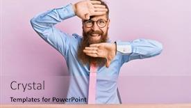  Presentation with irish - Theme enhanced with young-irish-redhead-man-wearing background and a soft green colored foreground