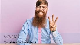  Presentation with irish - Presentation design featuring young-irish-redhead-man-wearing background and a light blue colored foreground