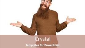  Presentation with comparison - Cool new slides with young-irish-redhead-man-wearing backdrop and a coral colored foreground