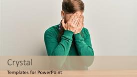  Presentation with irish - Presentation design enhanced with young-irish-redhead-man-wearing background and a soft green colored foreground