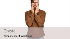  Presentation with sadness - Audience pleasing presentation consisting of young-irish-redhead-man-wearing backdrop and a soft green colored foreground