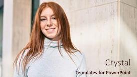  Presentation with irish - Slide deck with young-irish-teenager-girl-smiling background and a lemonade colored foreground