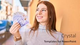  Presentation with swedish - Slides with young-irish-teenager-girl-smiling background and a coral colored foreground