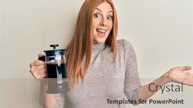  Presentation with irish - Presentation enhanced with young-irish-woman-holding-french background and a mint green colored foreground