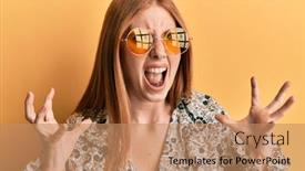  Presentation with bohemian - Slides enhanced with young-irish-woman-wearing-bohemian background and a coral colored foreground