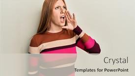  Presentation with irish - Slide deck with young-irish-woman-wearing-casual background and a lemonade colored foreground