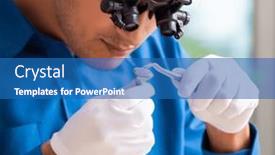  Presentation with workshop - Slides with young-jeweler-working and a teal colored foreground