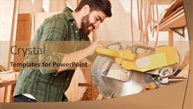  Presentation with young students working in groups - Amazing PPT theme having young-joiner-trainee-works backdrop and a coral colored foreground