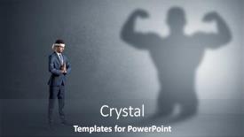  Presentation with black-man - Presentation consisting of young-karate-man-fighting background and a gray colored foreground