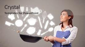  Presentation with statue of justice lady justice - Beautiful PPT theme featuring ecological footprint - think green conservation ecology environment backdrop and a white colored foreground