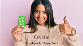  Presentation with preterm birth - Audience pleasing theme consisting of young-latin-girl-holding-birth backdrop and a coral colored foreground