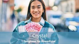  Presentation with chinese chinese - PPT theme enhanced with young-latin-girl-smiling-happy background and a teal colored foreground