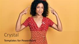  Presentation with great idea - Theme with young-latin-girl-wearing-summer background and a  colored foreground