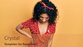  Presentation with girl scouts explorer summer - PPT layouts having young-latin-girl-wearing-summer background and a gold colored foreground