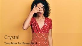  Presentation with summer - Presentation design consisting of young-latin-girl-wearing-summer background and a yellow colored foreground