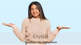  Presentation with comparison - Slide set featuring young-latin-girl-wearing-wool background and a lemonade colored foreground