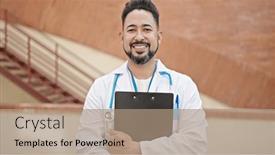  Presentation with medical smiling doctor - 