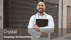  Presentation with medical smiling doctor - 