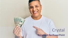  Presentation with musicians latin america - Amazing presentation theme having young-latin-man-holding-20 backdrop and a sky blue colored foreground