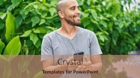  Presentation with confident - Presentation with young-latin-man-smiling-confident background and a  colored foreground