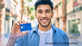  Presentation with college education happy smiling - Audience pleasing slide deck consisting of young-latin-man-smiling-happy backdrop and a teal colored foreground