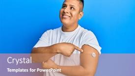  Presentation with thinking - Beautiful PPT layouts featuring young-latin-man-using-glucose backdrop and a coral colored foreground