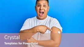  Presentation with doll button eyed - Beautiful PPT layouts featuring young-latin-man-using-glucose backdrop and a coral colored foreground