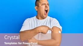  Presentation with anger - Theme consisting of young-latin-man-using-glucose background and a coral colored foreground