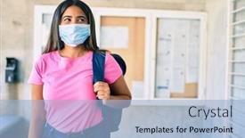  Presentation with medical student - Theme enhanced with young-latin-student-girl-wearing background and a light blue colored foreground