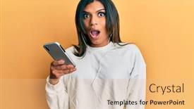  Presentation with transgender - Cool new PPT theme with young-latin-transsexual-transgender-woman backdrop and a coral colored foreground