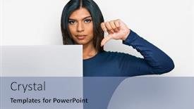  Presentation with transgender - Cool new presentation theme with young-latin-transsexual-transgender-woman backdrop and a teal colored foreground