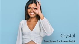  Presentation with transgender - PPT layouts having young-latin-transsexual-transgender-woman background and a light blue colored foreground