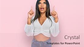  Presentation with transgender - Audience pleasing presentation theme consisting of young-latin-transsexual-transgender-woman backdrop and a lemonade colored foreground