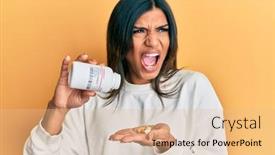  Presentation with transgender - Presentation consisting of young-latin-transsexual-transgender-woman background and a coral colored foreground