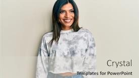  Presentation with transgender - Presentation theme having young-latin-transsexual-transgender-woman background and a lemonade colored foreground