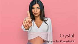  Presentation with transgender - Presentation theme enhanced with young-latin-transsexual-transgender-woman background and a coral colored foreground