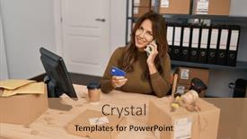  Presentation with business card - 