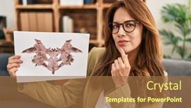  Presentation with psychology - PPT theme consisting of young-latin-woman-having-psychology background and a tawny brown colored foreground