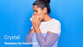  Presentation with illness - Cool new theme with young-latin-woman-illness-using backdrop and a teal colored foreground