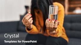  Presentation with mental - Presentation enhanced with young-latin-woman-patient-holding background and a dark gray colored foreground