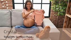  Presentation with baby clothes - 