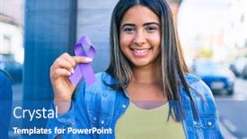  Presentation with city - Amazing PPT layouts having young-latin-woman-smiling-happy backdrop and a teal colored foreground