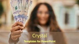  Presentation with colombia - Beautiful slide deck featuring young-latin-woman-smiling-happy backdrop and a tawny brown colored foreground