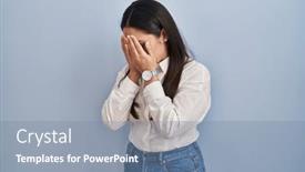  Presentation with woman crying - 