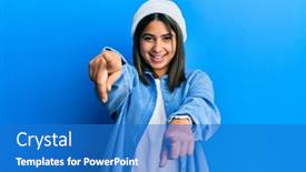  Presentation with cute - Presentation theme consisting of young-latin-woman-wearing-cute background and a teal colored foreground