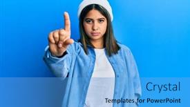  Presentation with cute - Presentation design having young-latin-woman-wearing-cute background and a light blue colored foreground