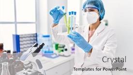  Presentation with test tube laboratory - 